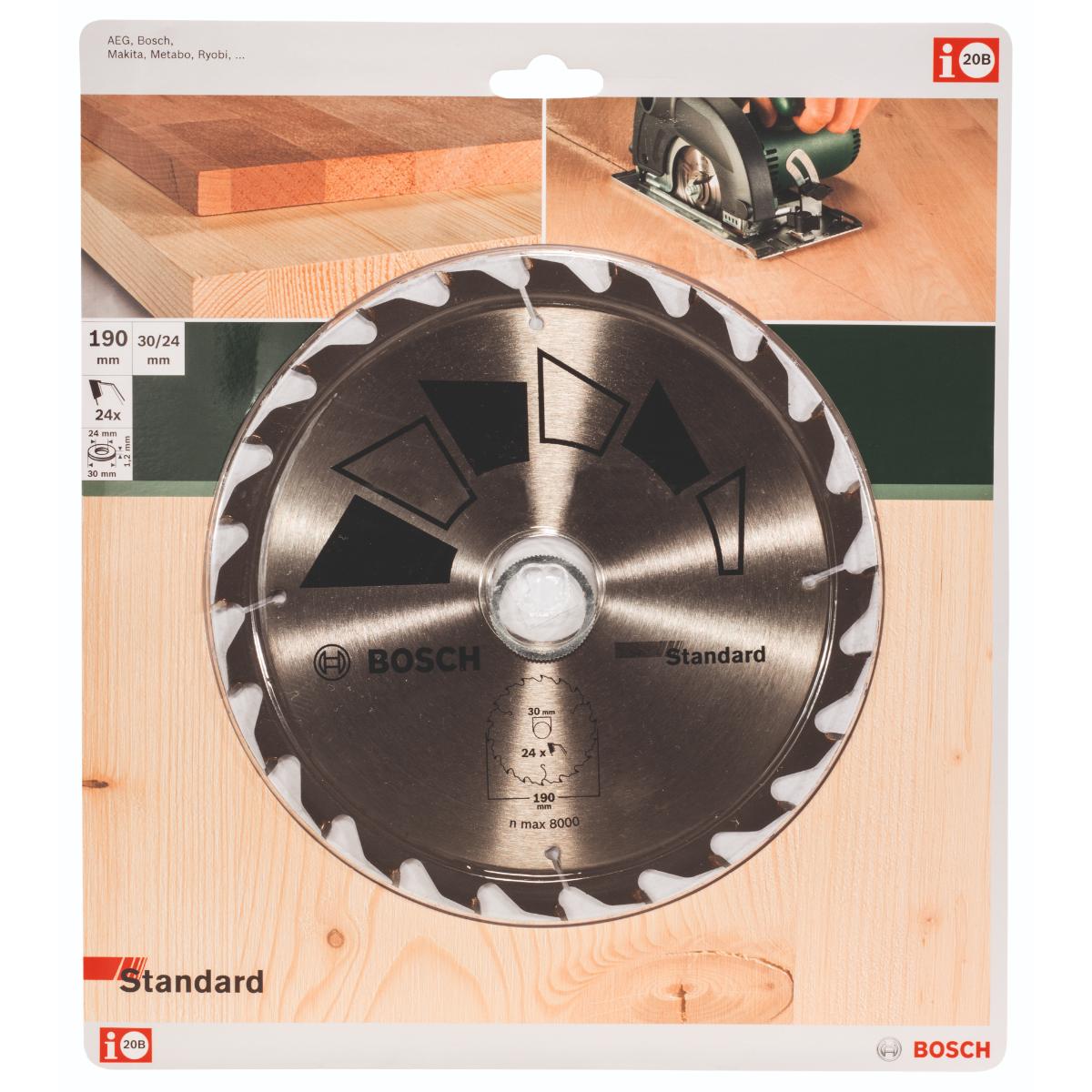 2609256820BO Bosch Kreissägeblatt PRECISION Z= 24