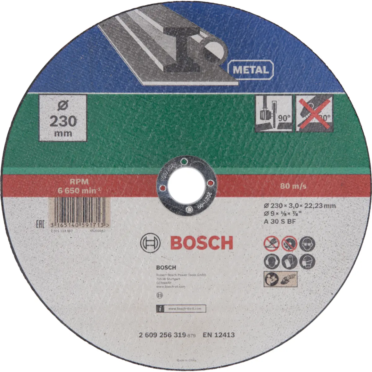 Bosch Trennscheibe gerade, Metall D= 230 mm, Dicke= 3,0 mm