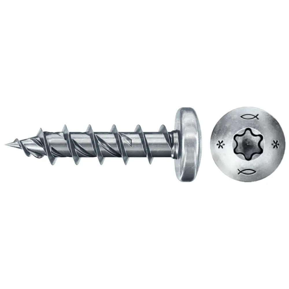 Fischer Spanplattenschraube 5,0x30 PowerFast FPF II PTF BC, Panhead, Innenstern TX, Vollgewinde