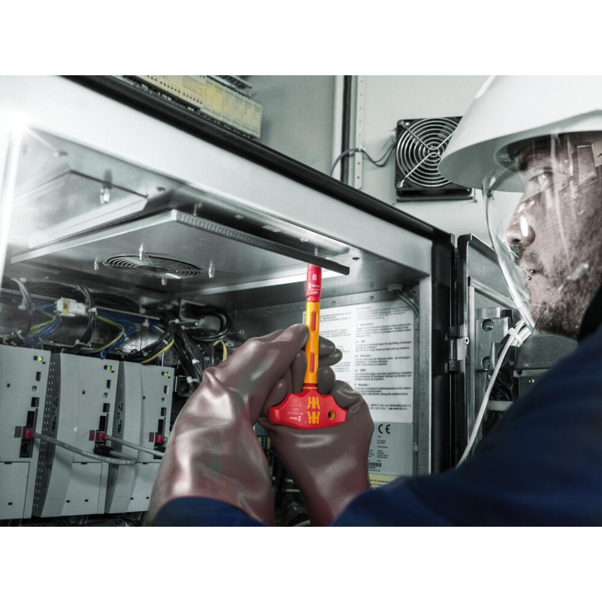 Wera 410 i VDE A RA VDE-isolierter Quergriff-Adapterschraubendreher mit Ratschenfunktion 