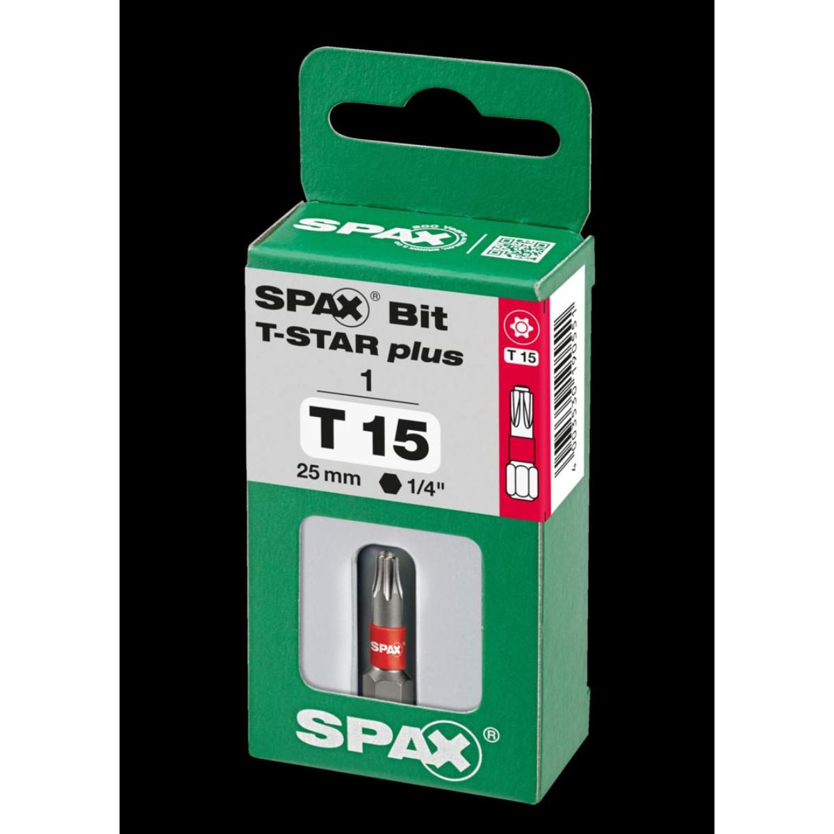 SPAX Bit T-Star Plus T15 25mm