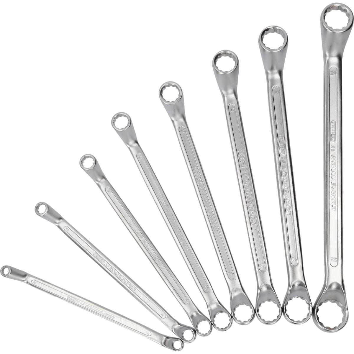 COMPETITION Doppel-Ringschlüssel gekröpft, 8-teiliegs Set 