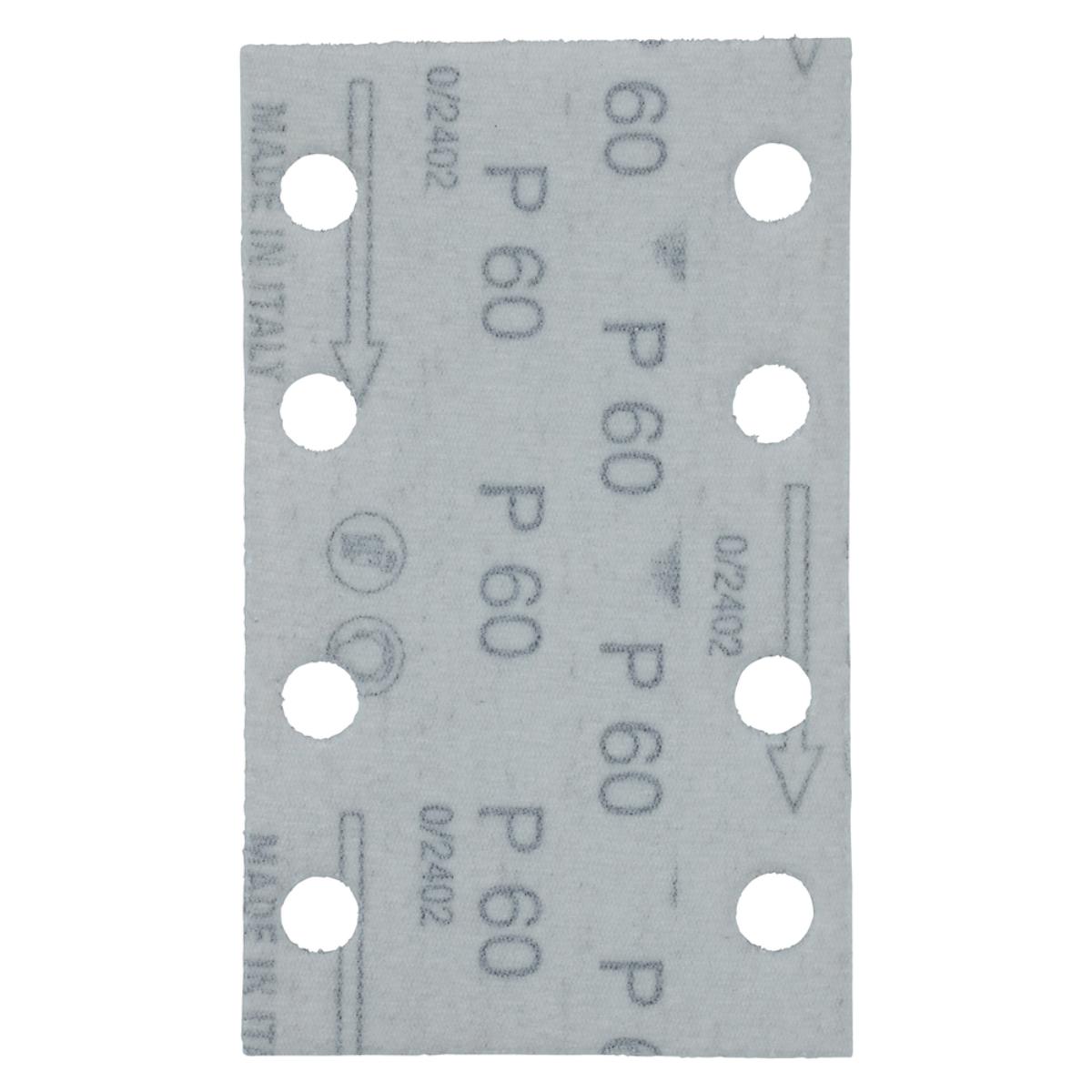 Makita Schleifpapier 80x130mm, Körnung A60,Klett, 8 Loch, 10 Stück