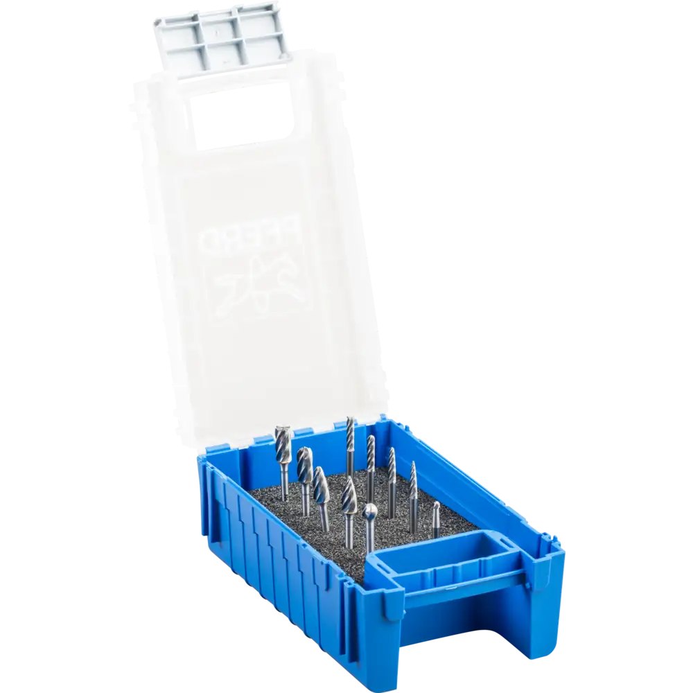 PFERD TOOLS Hartmetall Hochleistungskleinfrässtift Set ALU 10-tlg. ALU/NE-Metalle