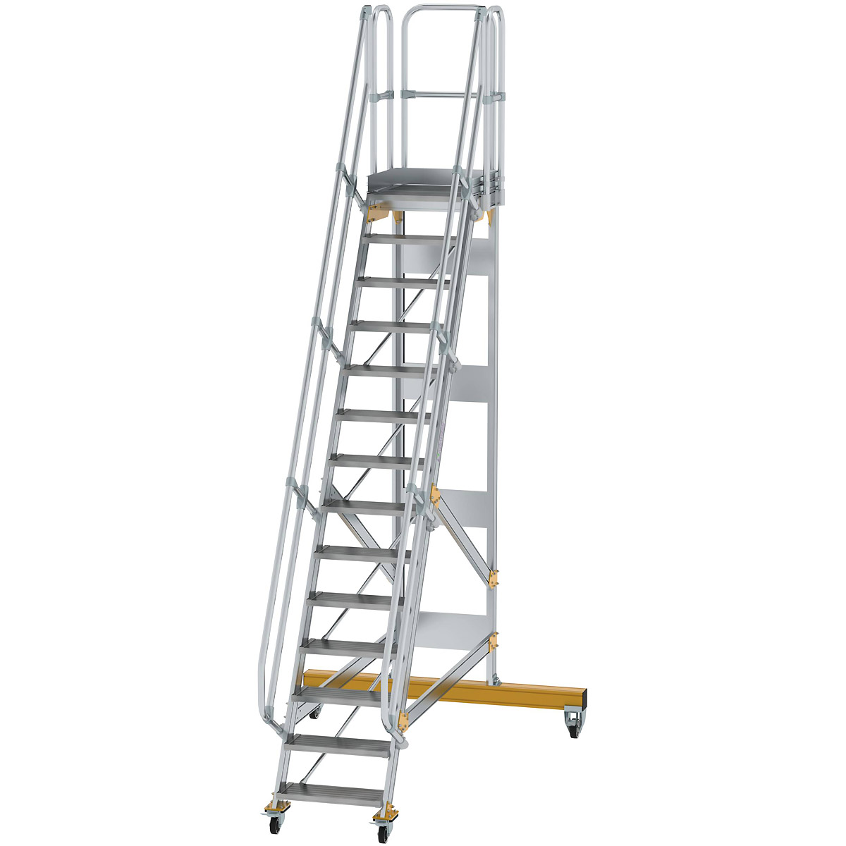 Munk Plattformtreppe fahrbar 60° Stufenbreite 600 mm