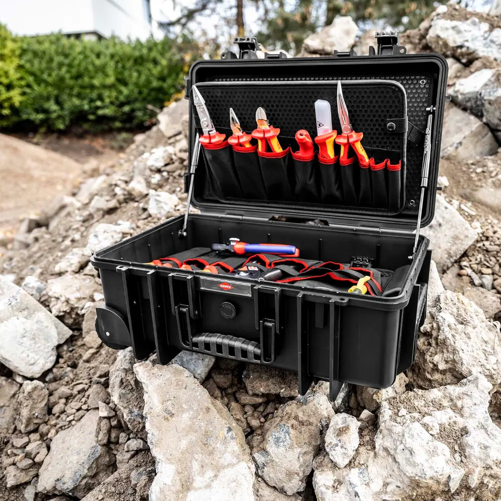 KNIPEX Werkzeugkoffer Robust26 Move Elektro 22-teilig 550 mm