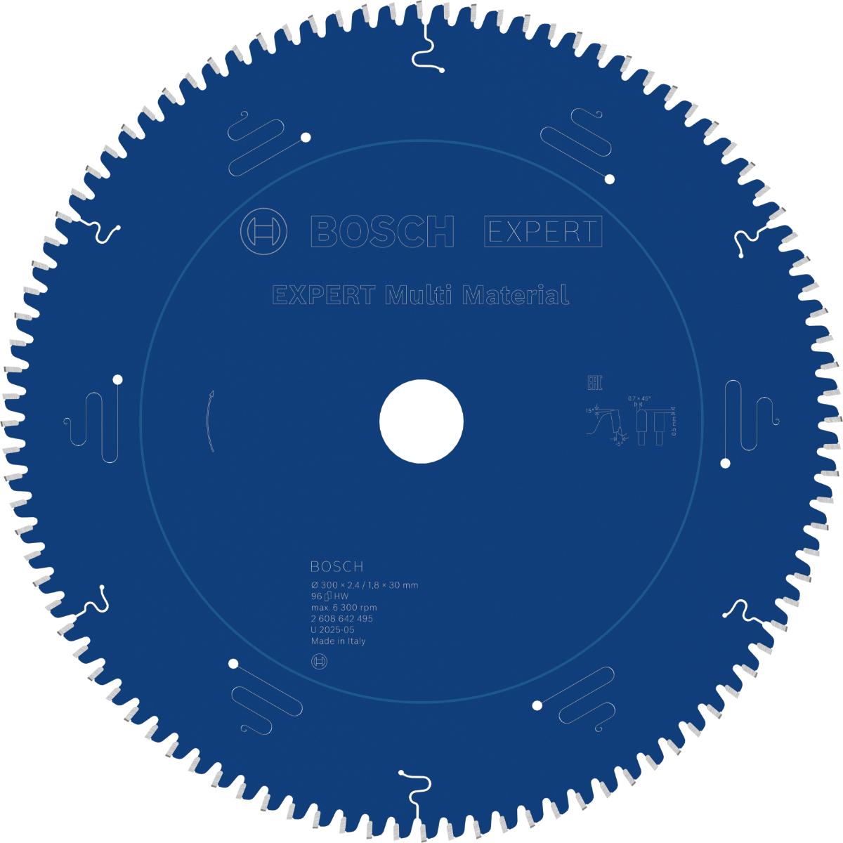 Bosch Kreissägeblatt Expert for Multi Material, 210 x 30 x 2,4 mm, 54