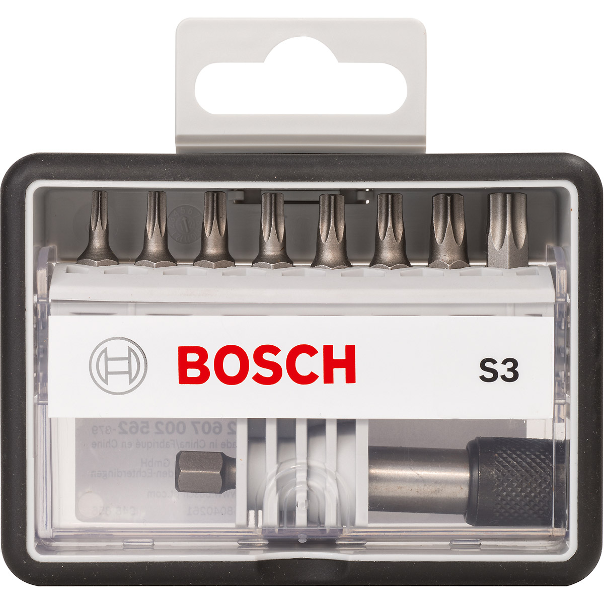 Bosch Schrauberbit-Set Robust Line S Extra-Hart, 8 + 1-teilig, 25 mm, Torx