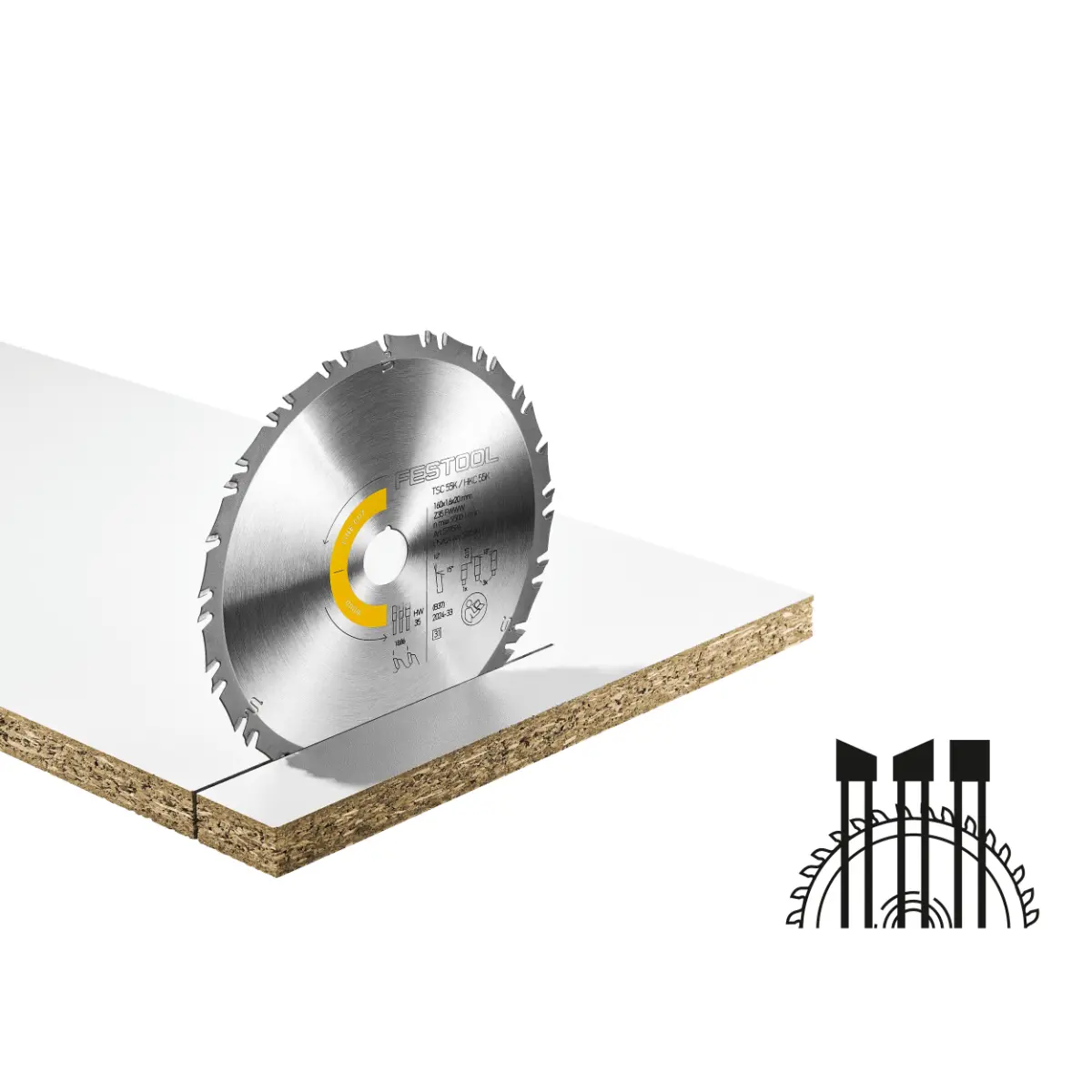 Festool Kreissägeblatt WOOD FINE CUT HW 160x1,6x20 FWWW35