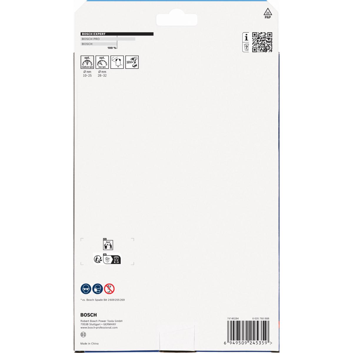 Bosch EXPERT Self Cut Speed Flachfräsbohrer-Set, 10-32 mm, 13-teiliges Set