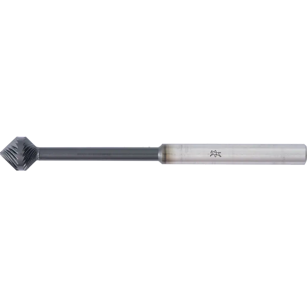 PFERD TOOLS Hartmetall Hochleistungsfrässtift KSK-WKN Ø 10x11mm Schaft-Ø 6x75mm Z3 HICOAT besch. Spezialform Anfas-/Entgratarbeiten Robotereinsatz