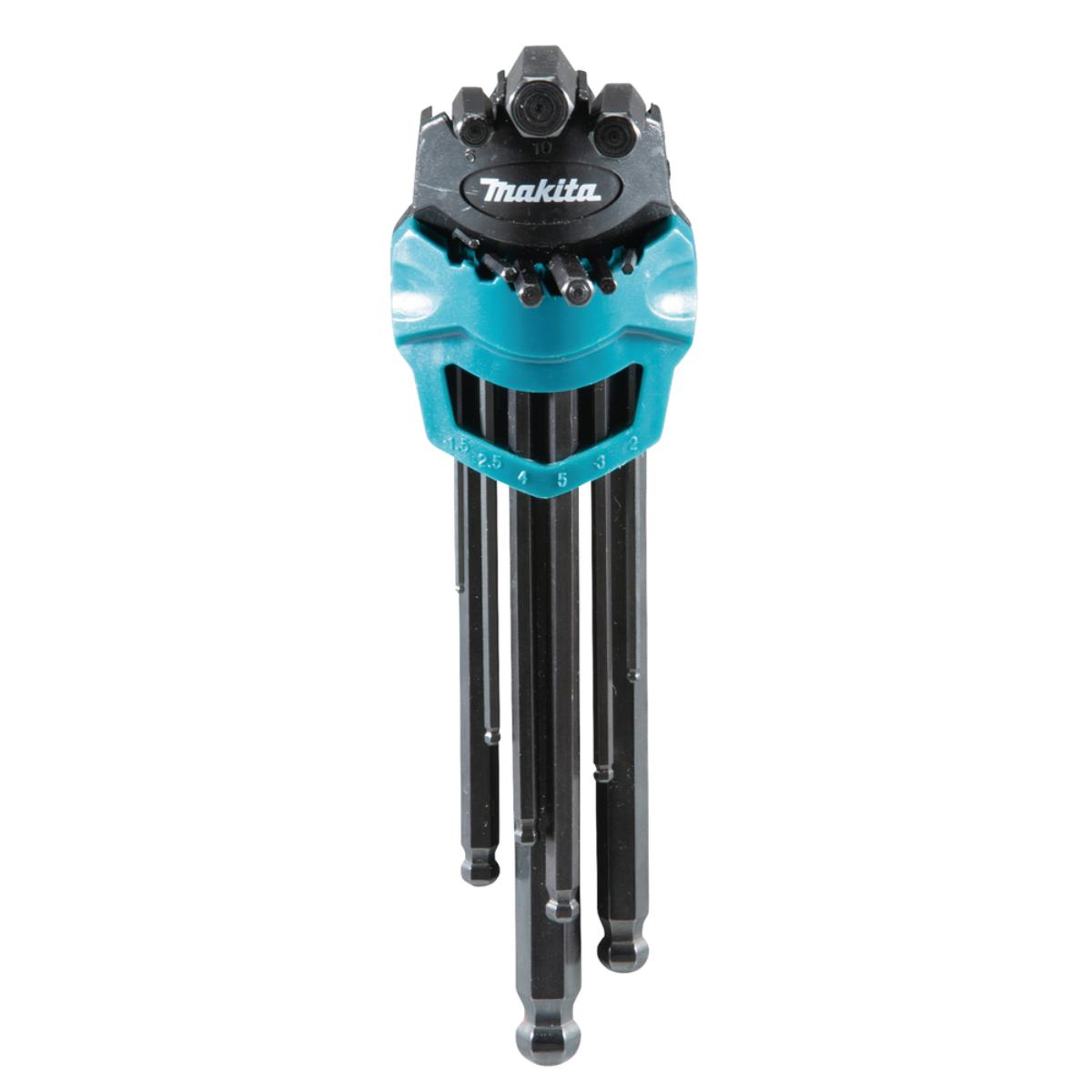 Makita Innensechskantschlüssel 9-teiliges Set, Ø 1.5-10 mm, Cr-V