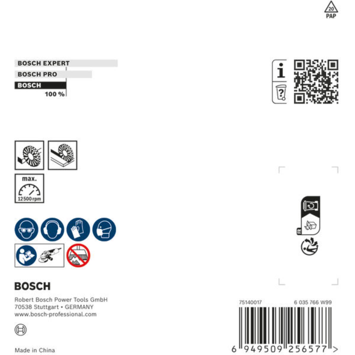 Bosch Metal heavy Kegelbürste, 100 x 0,5 mm, M14, gezopft