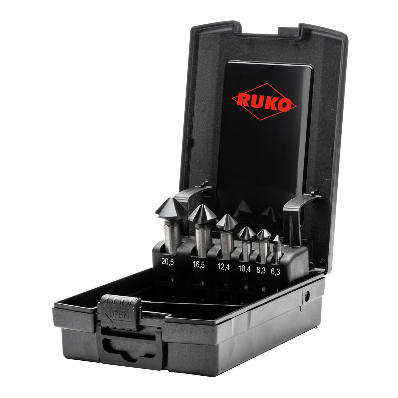 RUKO ULTIMATECUT Kegelsenker-Satz (DIN 335) Form C 90° HSS RUnaTEC - 6-tlg.