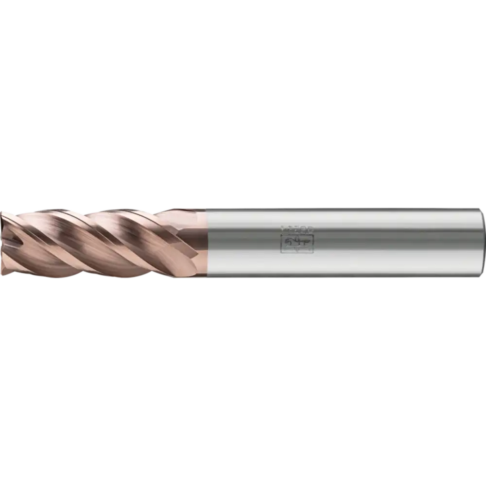 PFERD TOOLS VHM-Fräser Ø10mm, 4 Schneiden, 2xDC, Fase 0,2mm 45°, AlTiN / TiSiXN beschichtet, HB