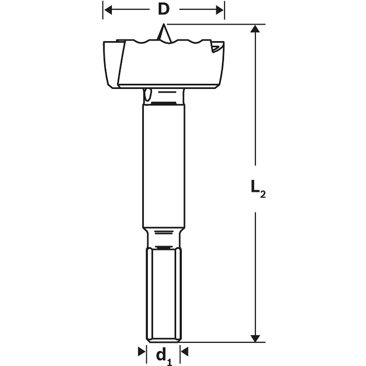 Bosch Forstner-Bohrer gewellt 40mm