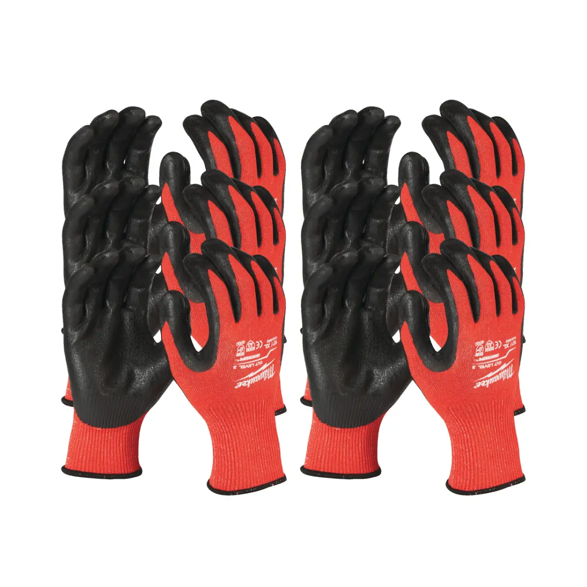 Milwaukee Schnittschutzhandschuhe Klasse C Größe 11 (XXL) 12er Pack