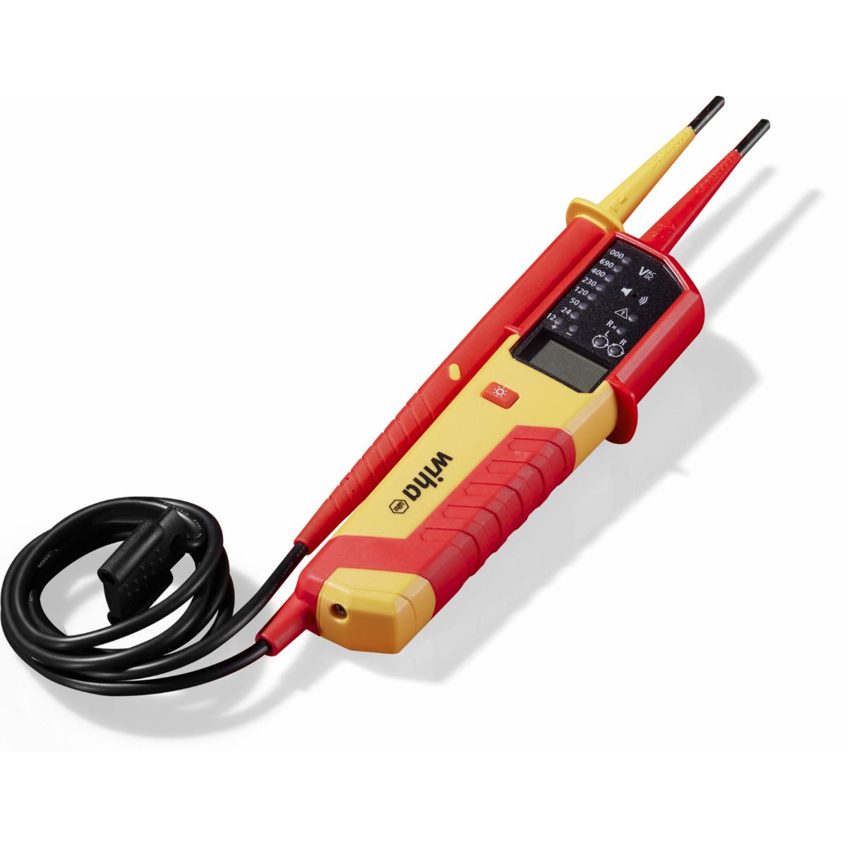 Wiha Spannungs- und Durchgangsprüfer eMobility 12 – 1.000 V AC, CAT IV mit 2x AAA-Batterien