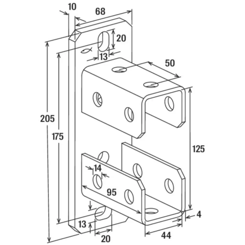 Fischer Sattelflansch SF L 124