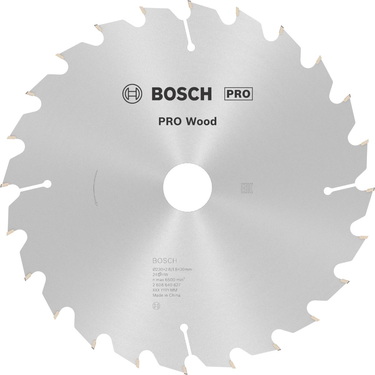 Bosch PRO Kreissägeblatt Optiline Wood für Handkreissägen ø 230 mm