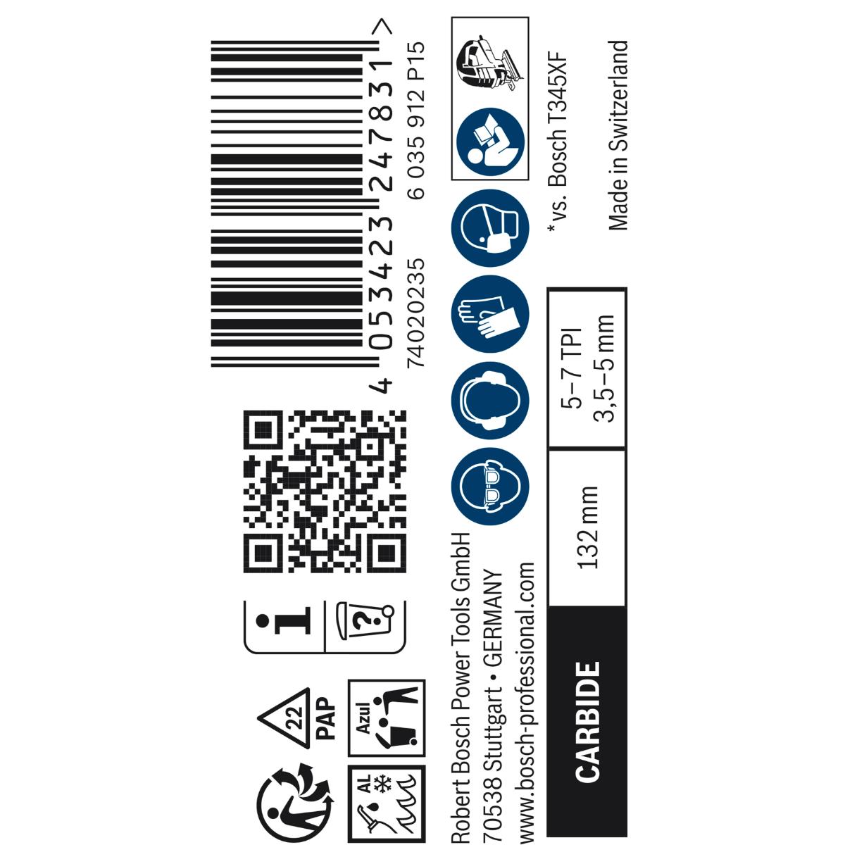Bosch EXPERT Multi Material T 367 XHM Stichsägeblatt