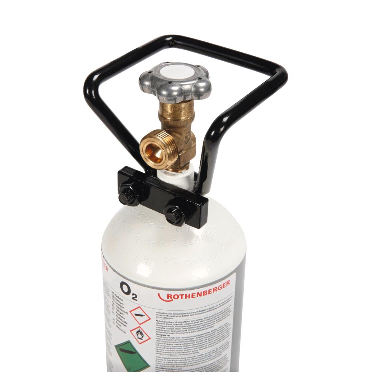 35635ro Rothenberger Sauerstoff - Stahlflasche, 2,0l gefüllt