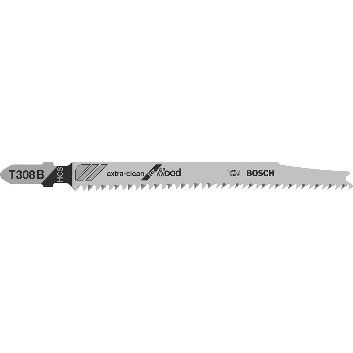 Bosch Stichsägeblatt-Set T308 B, Extraclean for Hardwood, 5-teilig, 117 mm