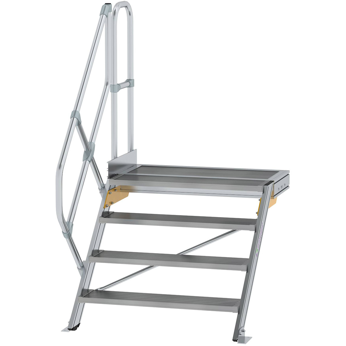 Munk Treppe mit Plattform 45° Stufenbreite 1000 mm