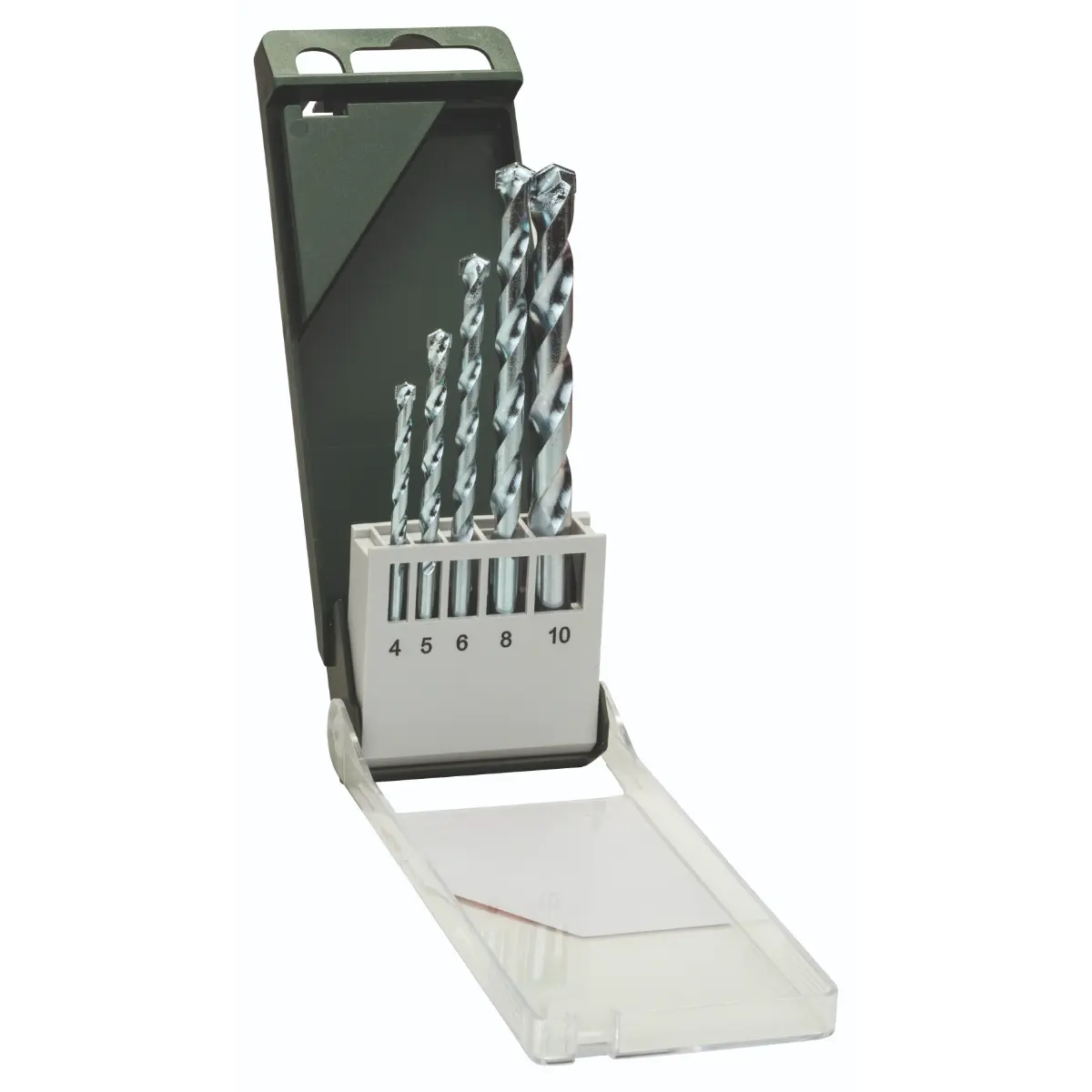 Bosch Steinbohrer-Set 4,0 x 75, 5,0 x 85, 6,0 x 100, 8,0 x 120, 10,0 x 120, 5-tlg.