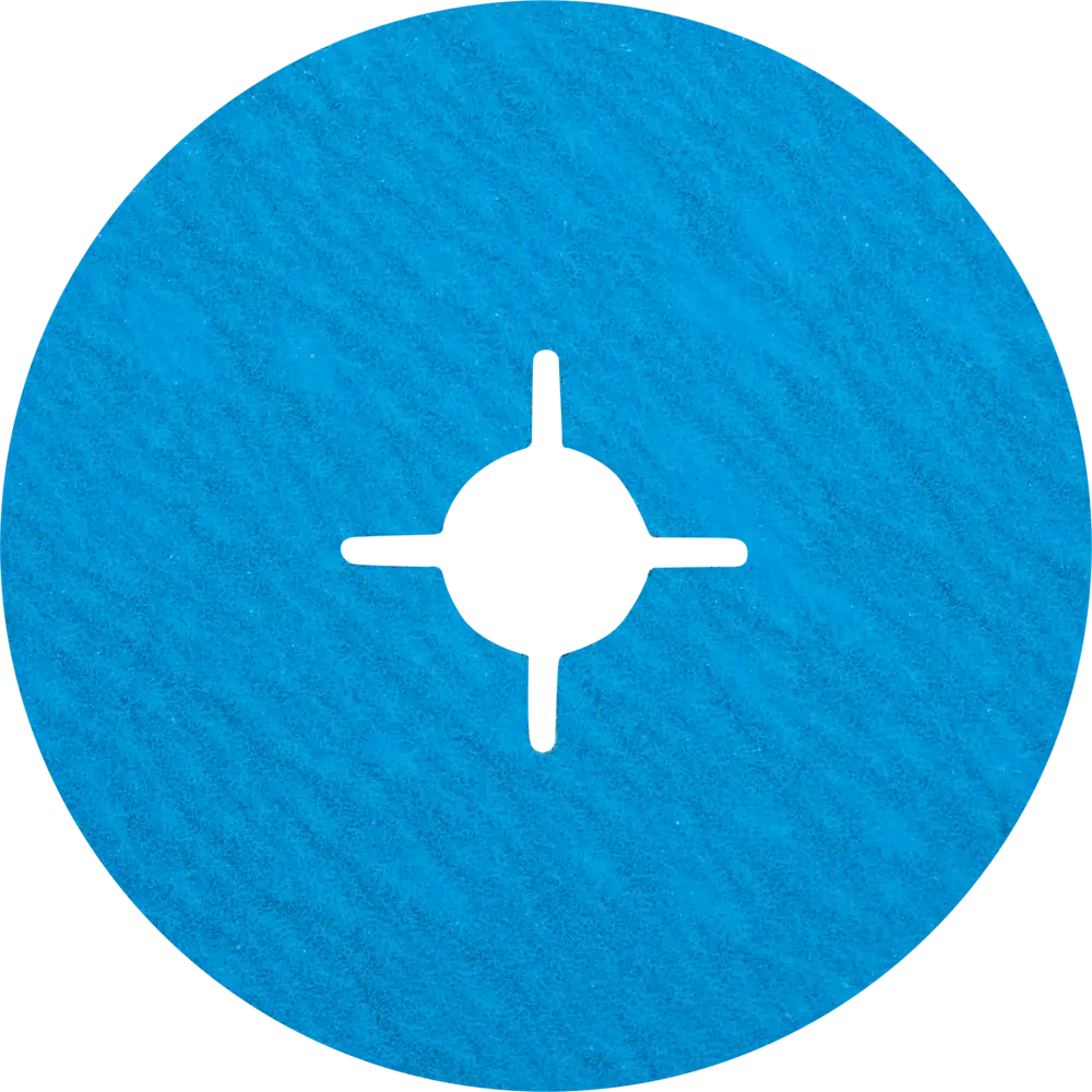 PFERD TOOLS Zirkon Fiberscheibe Z-COOL für kühlen Schliff auf Edelstahl