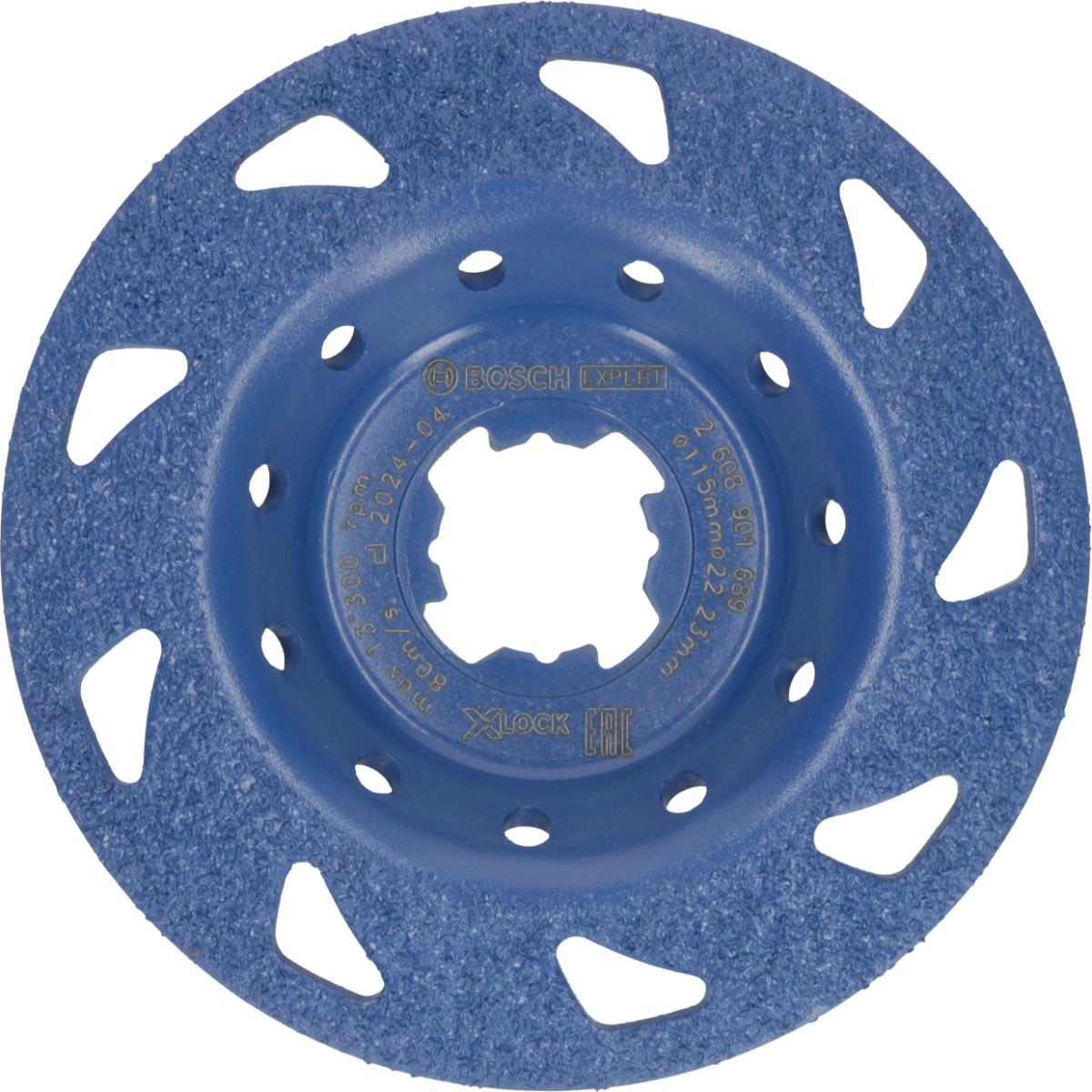 Bosch EXPERT Multi Material Carbide-Topfscheibe fein X-LOCK, 115 mm, 22,23 mm