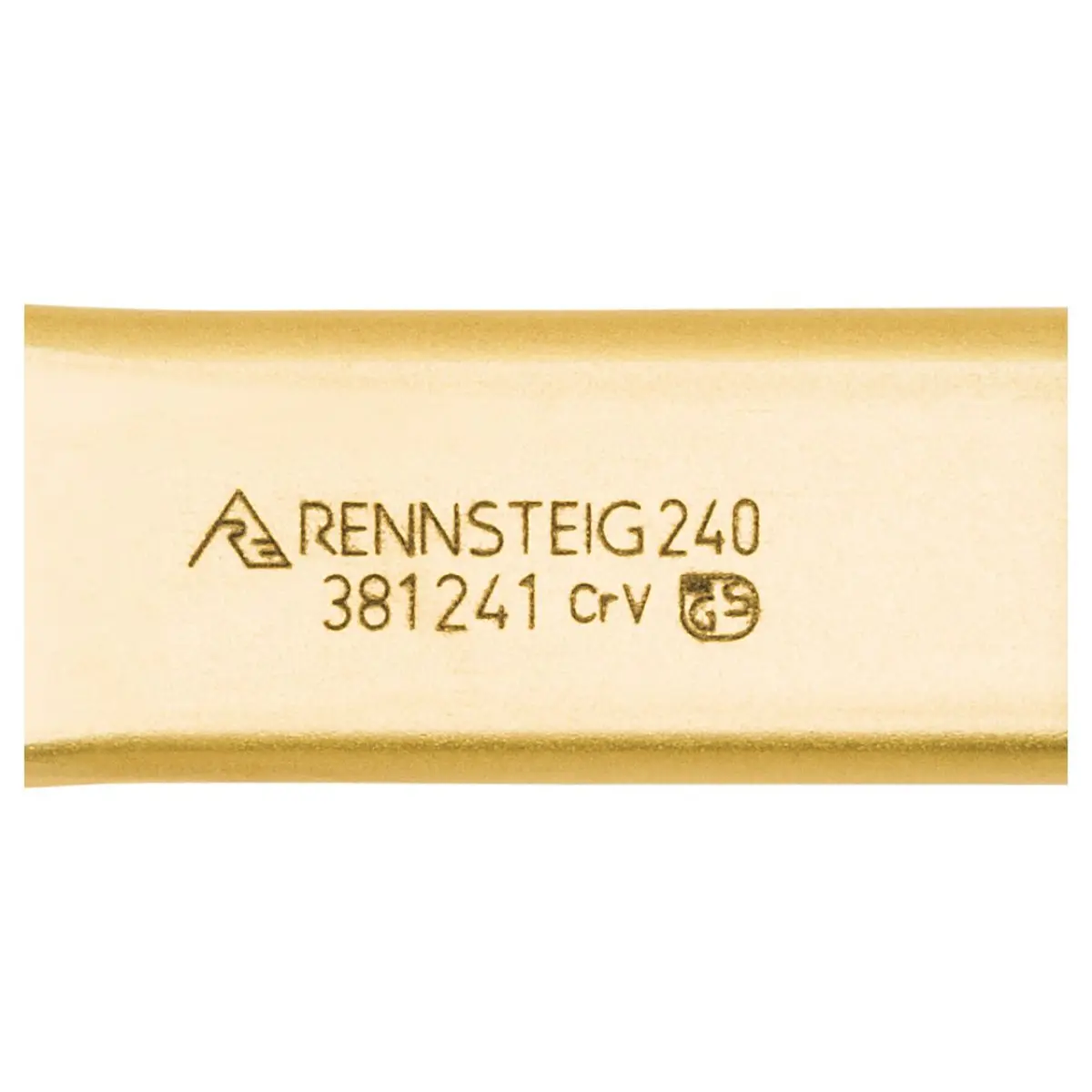 Rennsteig Schlitzmeißel mit Handschutz gebogen 27 x 240 mm, poliert