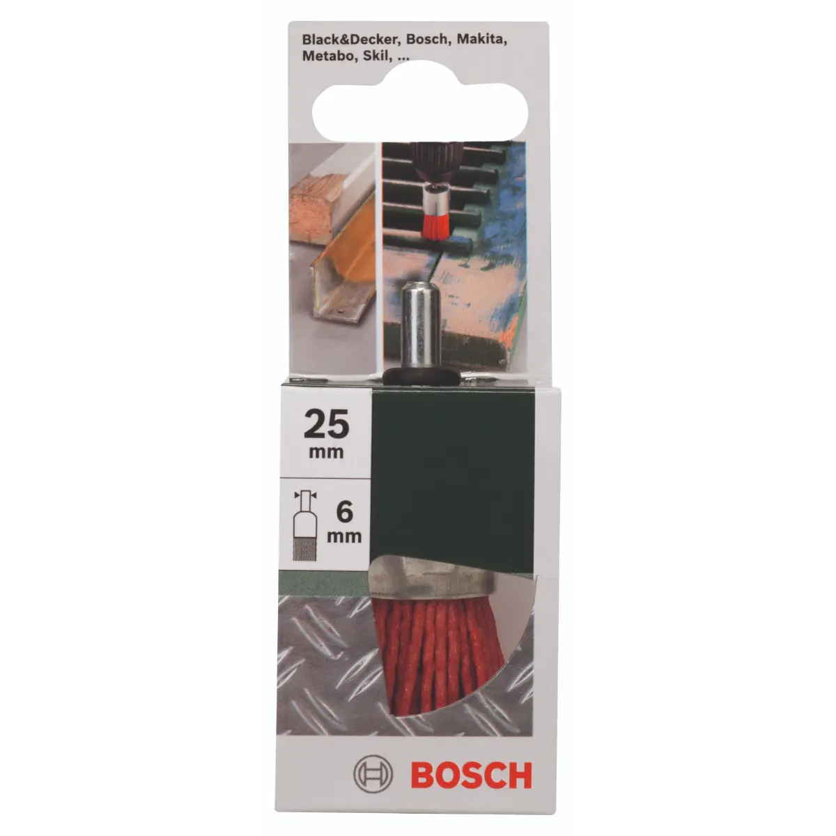 Bosch Pinselbürste für Bohrmaschine, K80, 25 mm