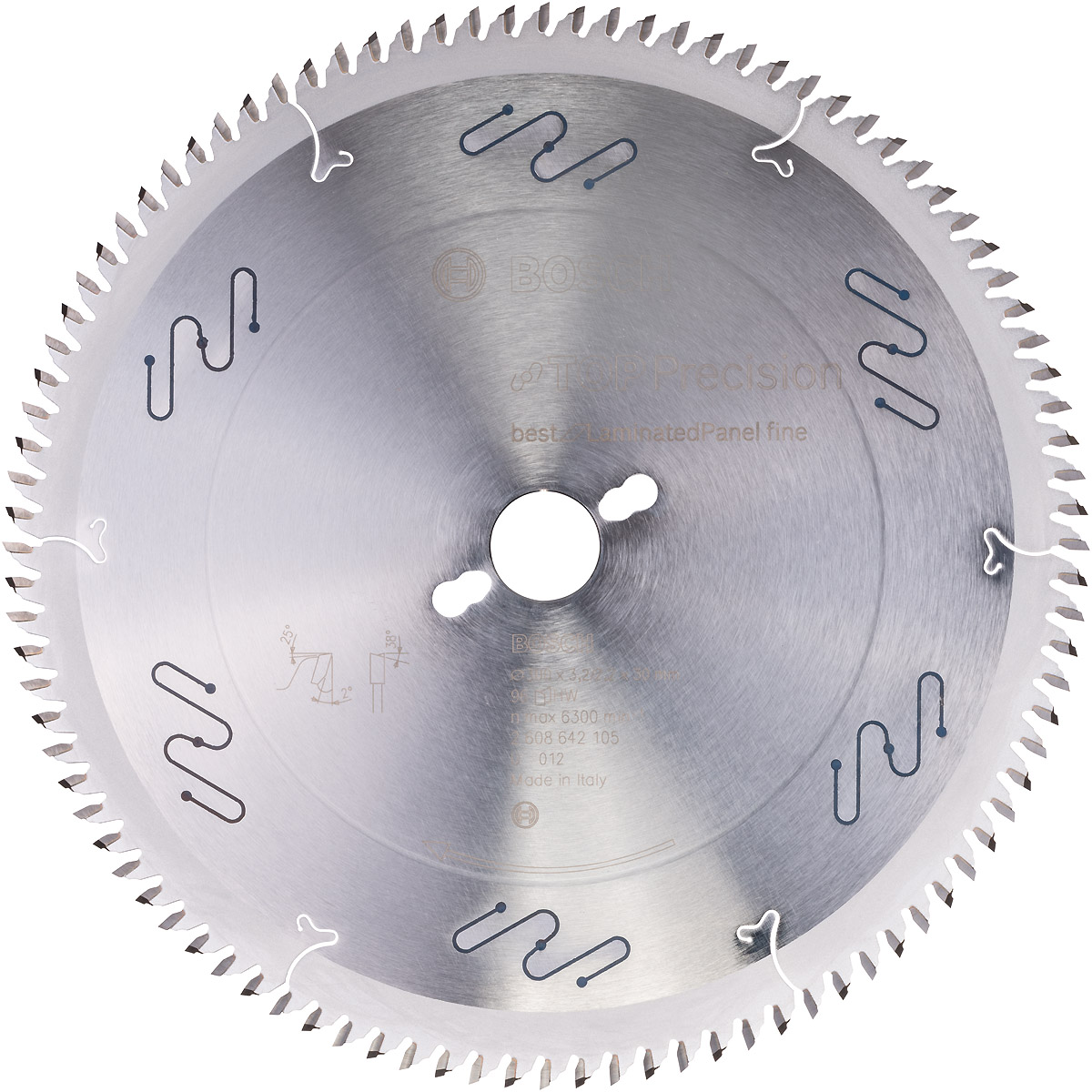 Bosch Kreissägeblatt Top Precision Best for Laminated Panel Fine 300x30x3,2mm, 96 Zähne