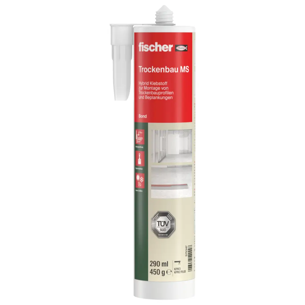Fischer Hybrid-Klebstoff Trockenbau MS
