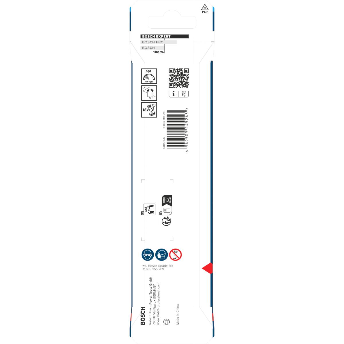 Bosch EXPERT Self Cut Speed Flachfräsbohrer, 30 x 152 mm