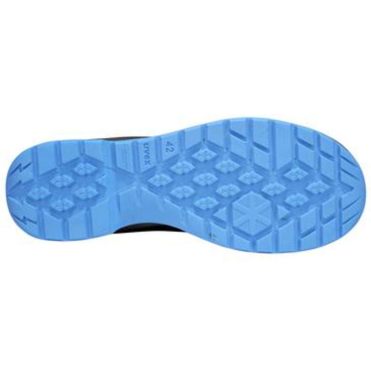uvex 2 trend Sicherheitsschuh Sandalen S1P blau-schwarz