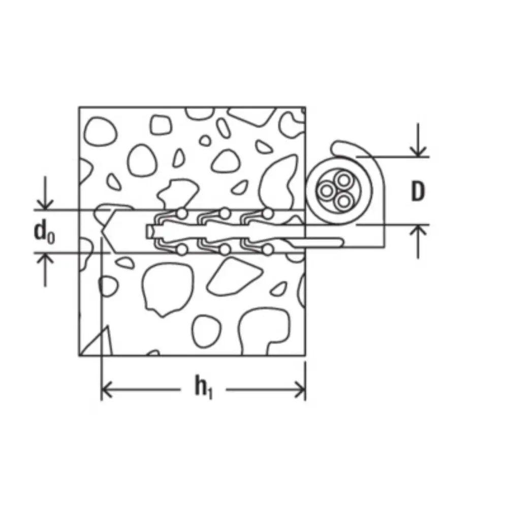 Fischer Steckfix SF plus Einzelschelle ES 10