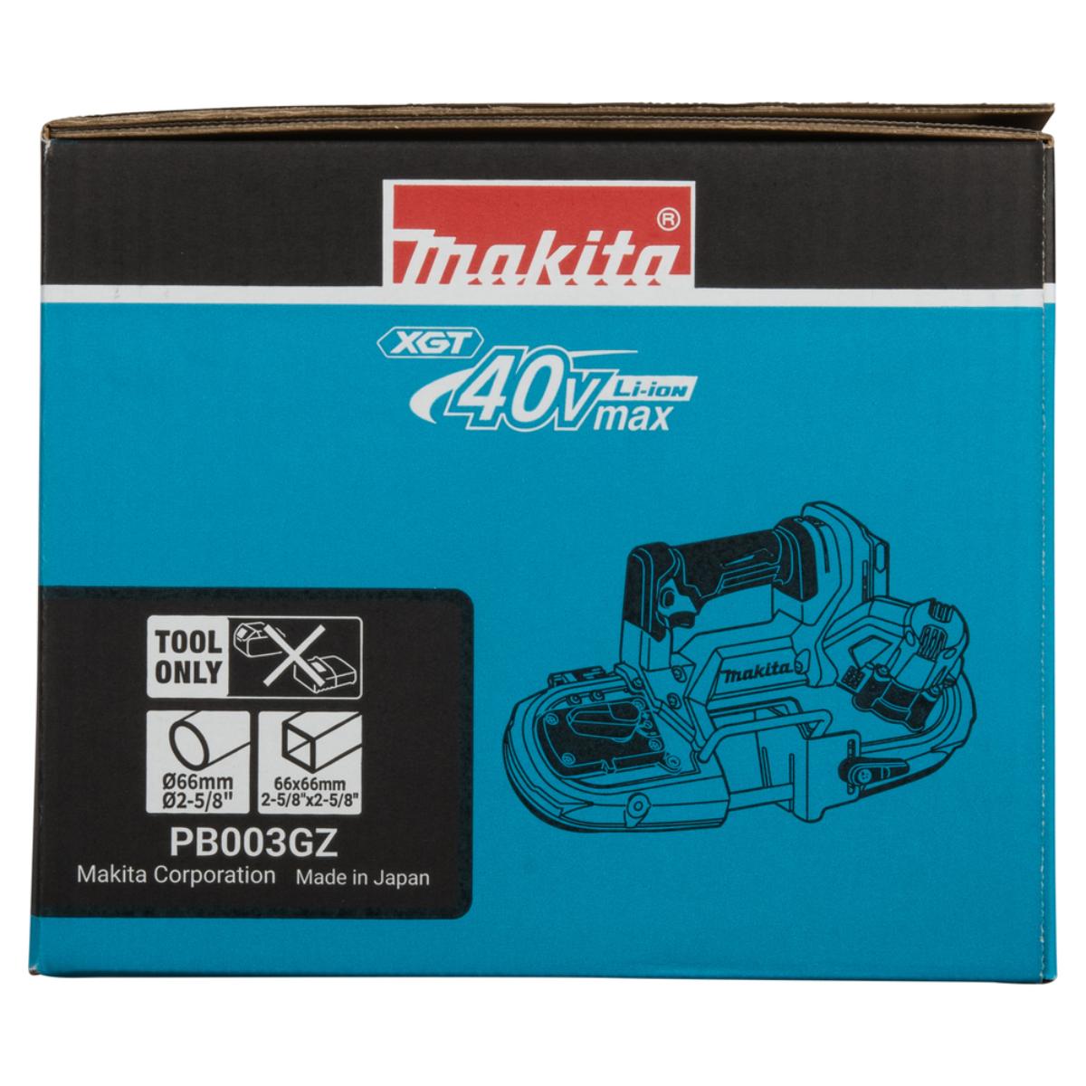 Makita Akku-Bandsäge 40V max. 0-3,2 m/s 66 mm