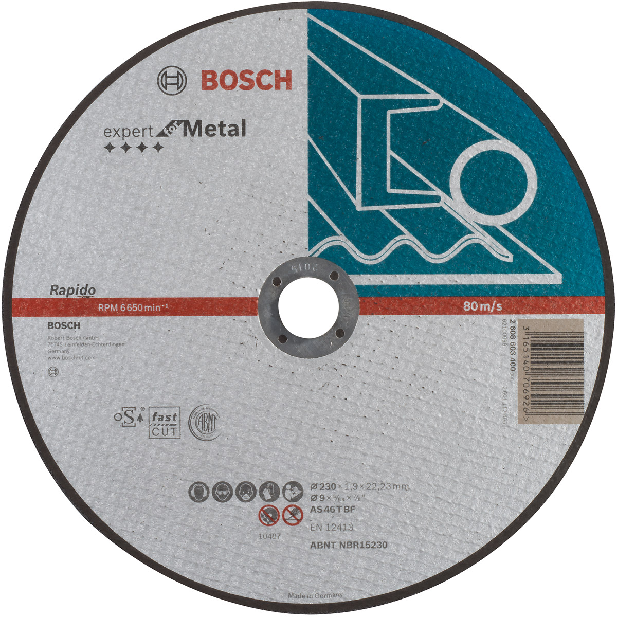 Bosch Trennscheibe gerade Expert for Metal, Rapido AS 46 T BF