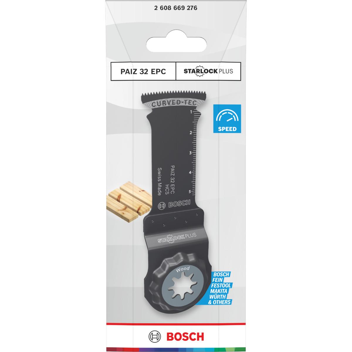 Bosch PAIZ 32 EPC Holz Tauchsägeblatt, Starlock, 32 x 60 mm, 1-Stück