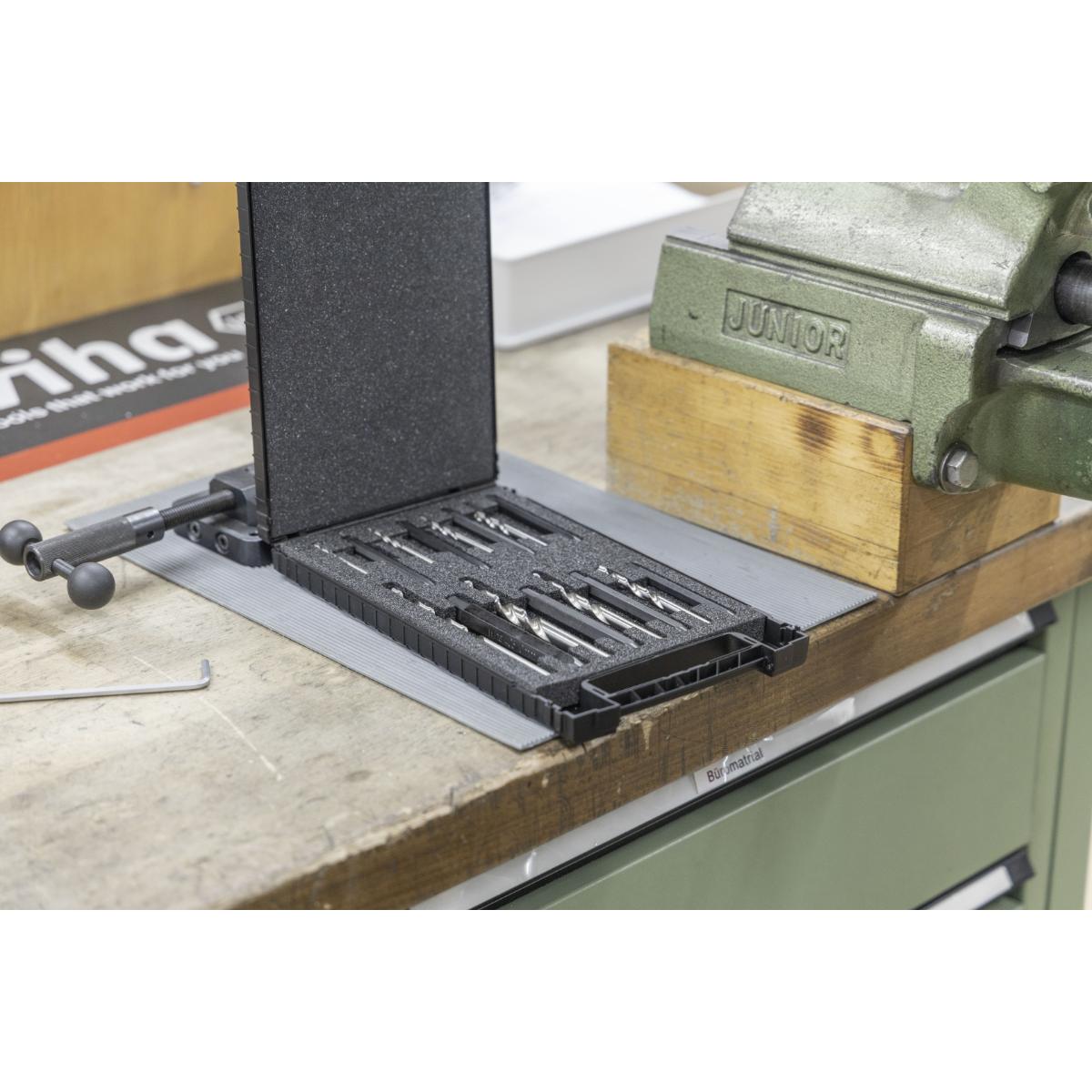 Wiha Schraubenausdreher Set Sechskant 17-teilges Set mit Spiralbohrer in Box