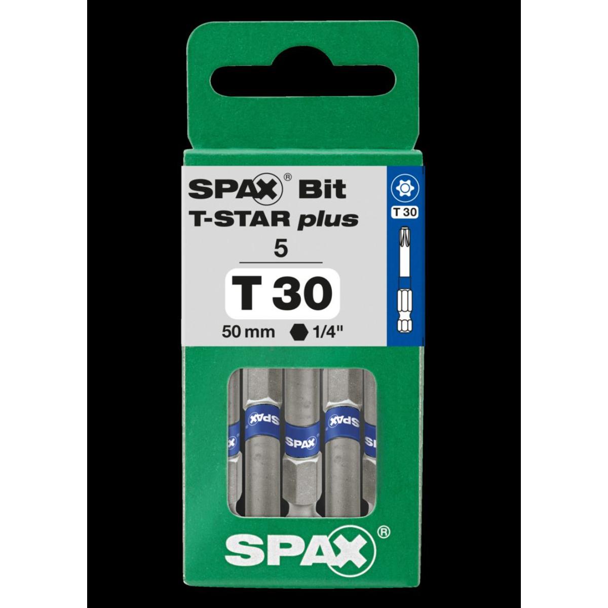 SPAX Bit T-Star Plus T30 50mm, 5 Stück