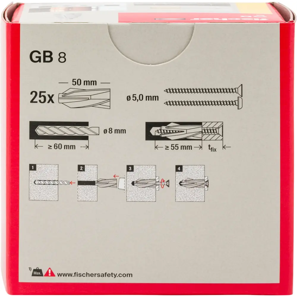 Fischer Gasbetondübel GB 8