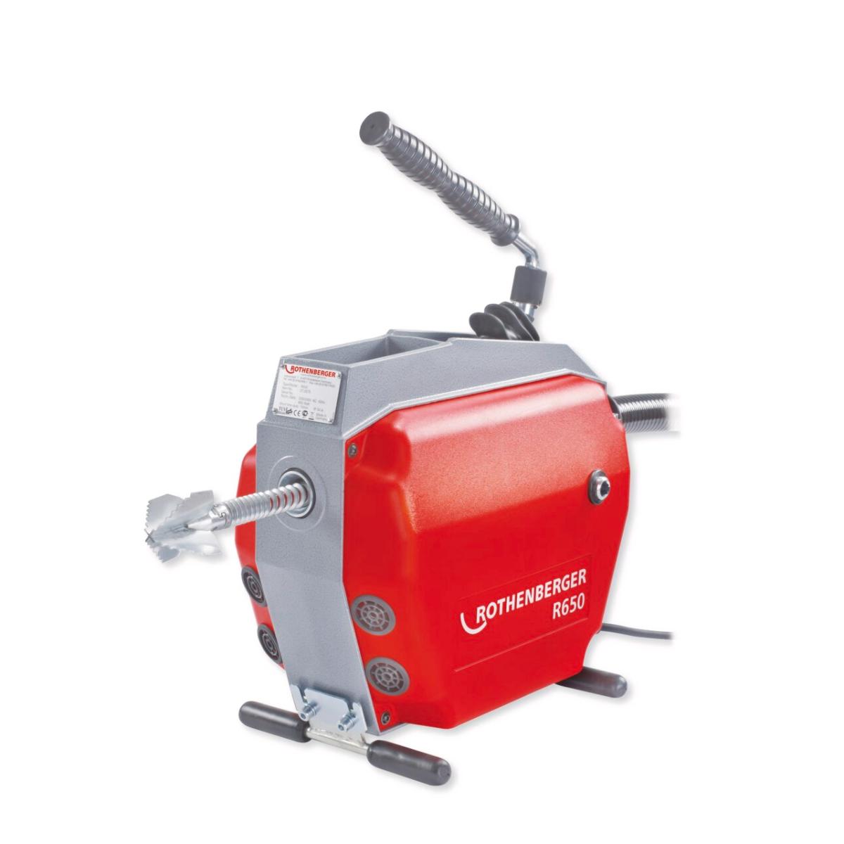 Rothenberger E - Rohrreinigungsmaschine R650 230V/50hz 7.2688 + Werkzeug-set Set 7.2955X