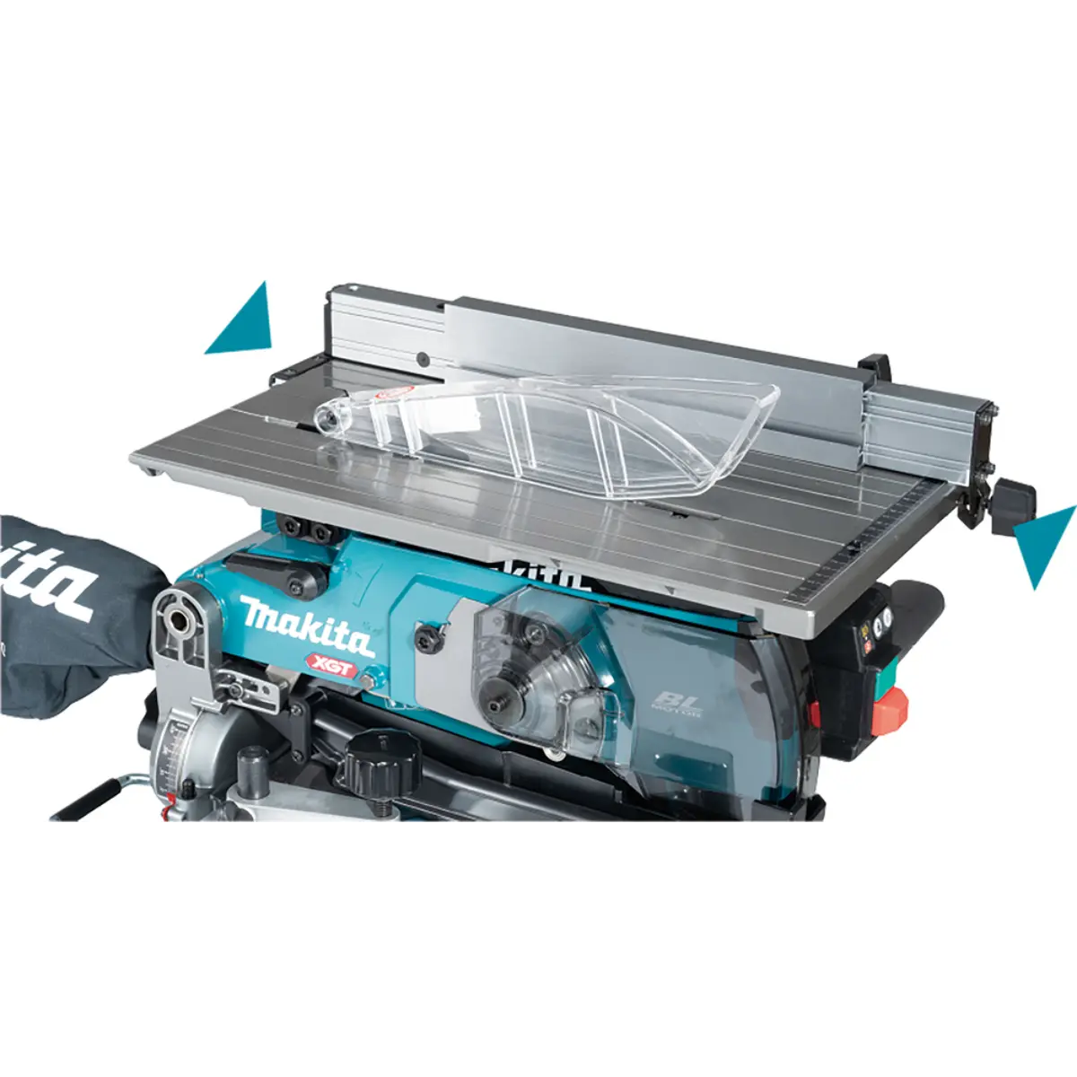 Makita Akku-Tisch-Kapp- und Gehrungssäge XGT 40V max. (ohne Akku, ohne Ladegerät) - LH001GZ