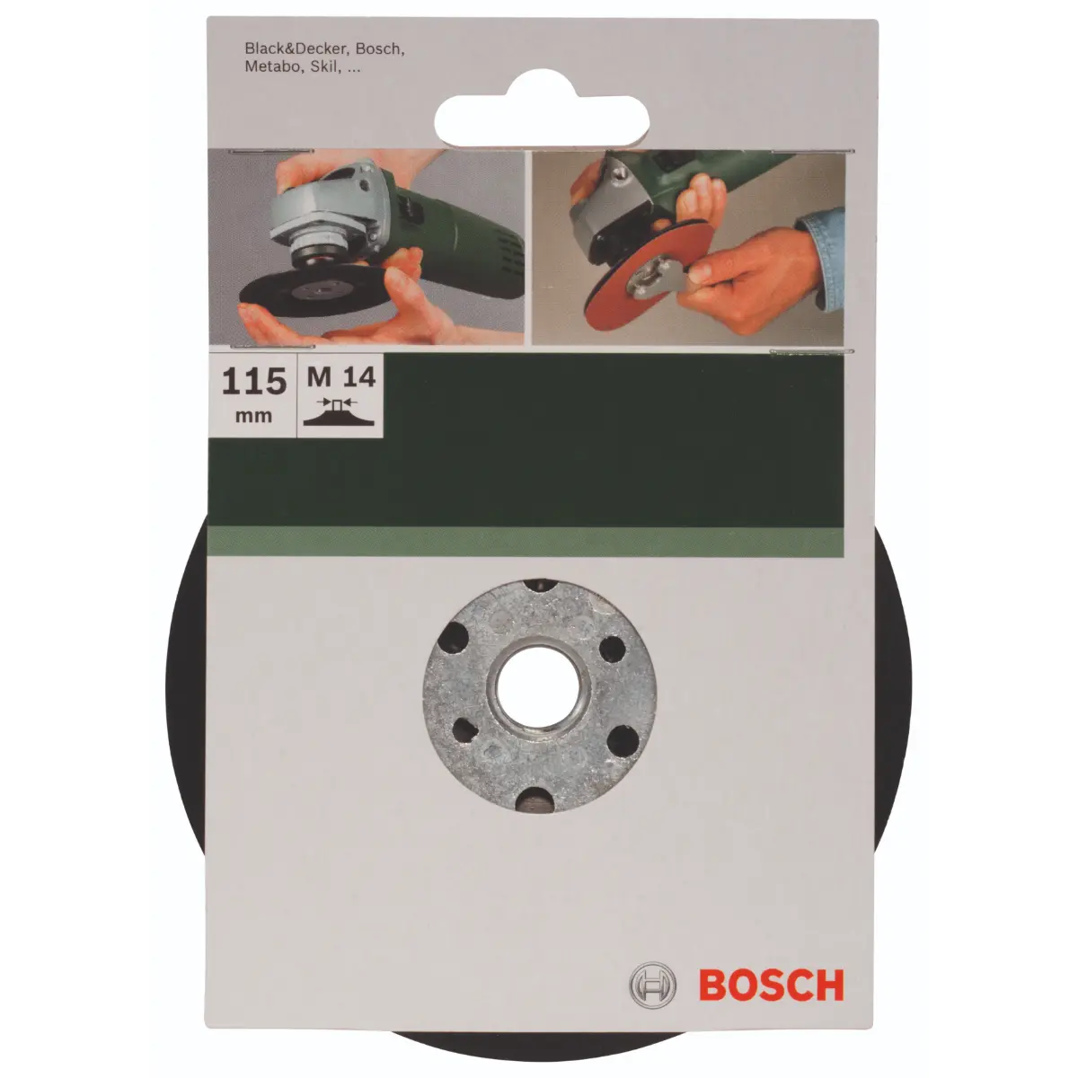 Bosch Schleifteller für Winkelschleifer, Spannsystem, 115 mm