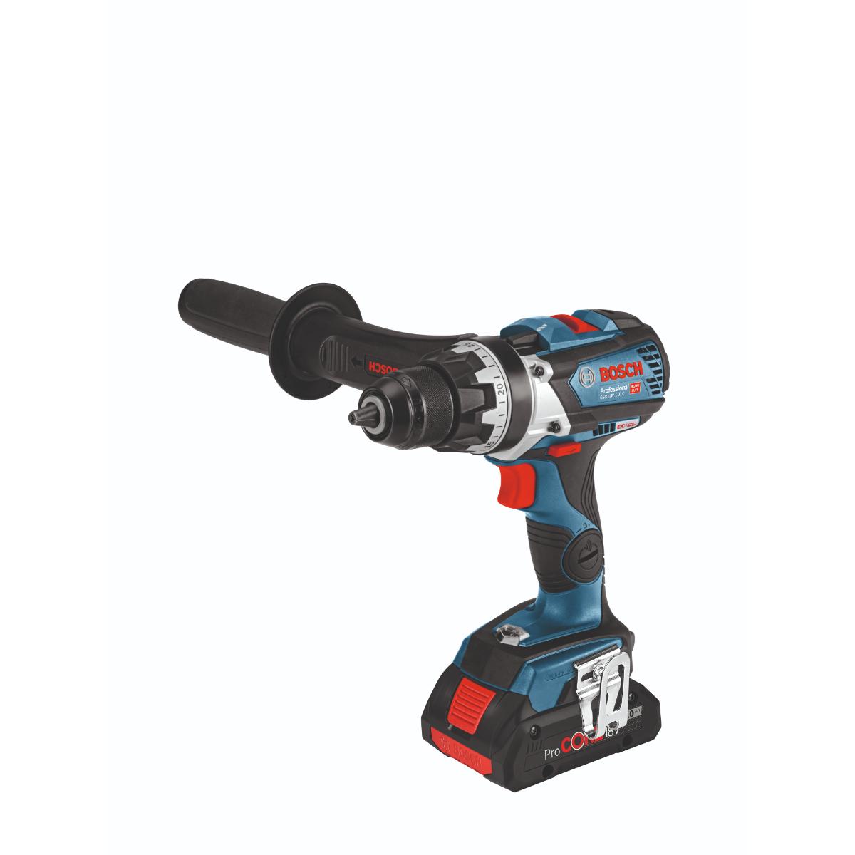 Bosch Combo Kit Set mit 4x 18V: GSR18V-110C/GDX18V-210C/GWS18V-10/GBH 18V-24C, 3x Akku
