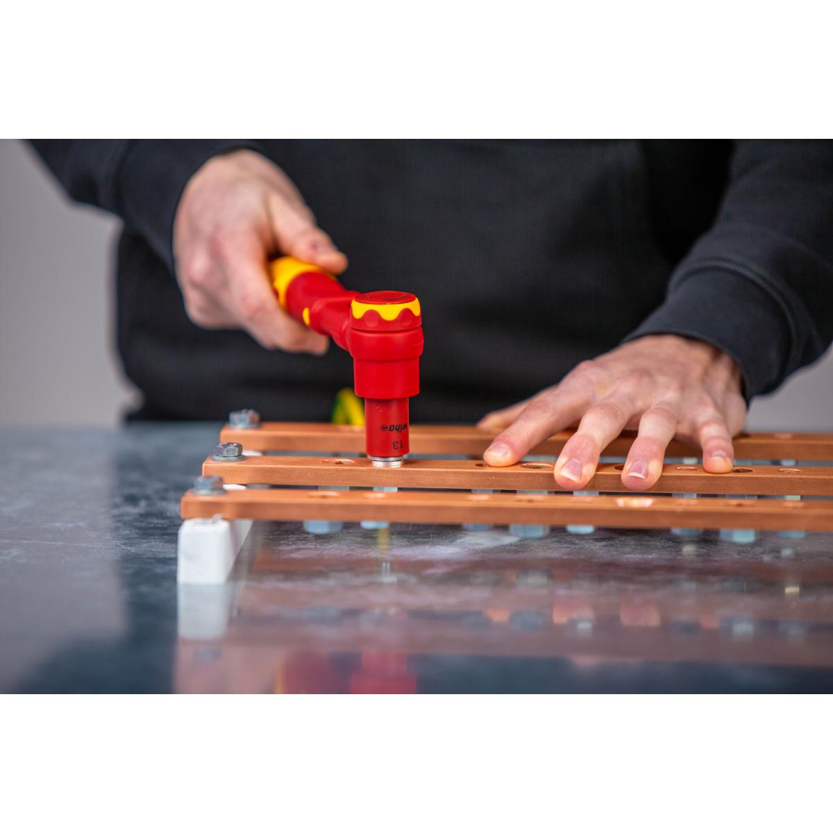 Wiha Drehmomentschlüssel electric 3/8 zoll für Steckschlüssel, variabel einstellbare Drehmomentbegrenzung