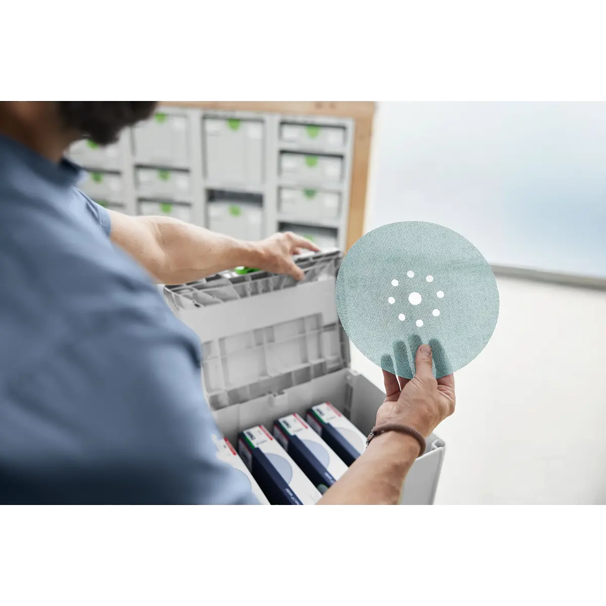 Festool Schleifmittel-Systainer³ Granat Net D225 GR NET SYS